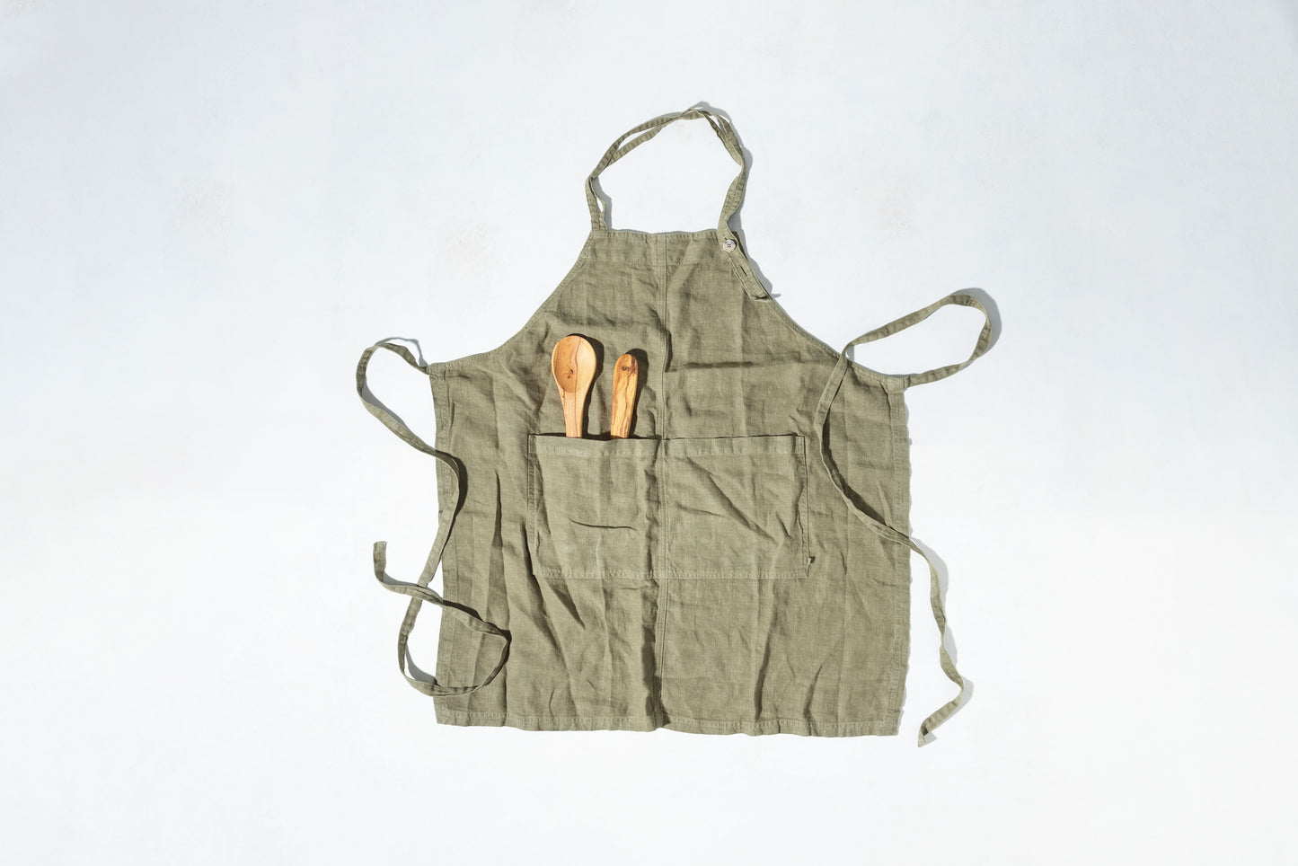 Sardel - Linen Apron (Olive)